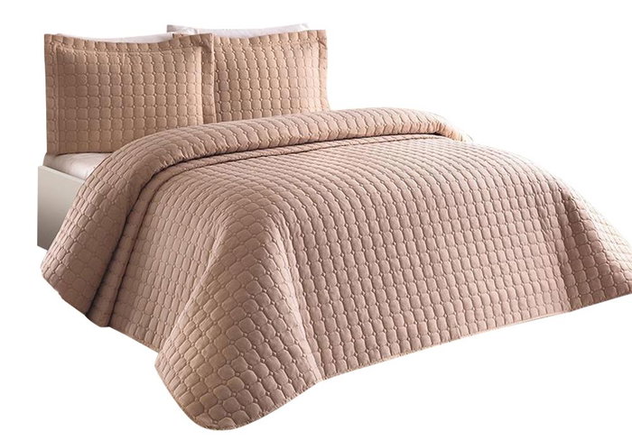 L'essentiel linge de maison Estiva - Cappucino Juego de Colcha Doble L'essentiel linge de maison Estiva - Cappucino Juego de Colcha Doble